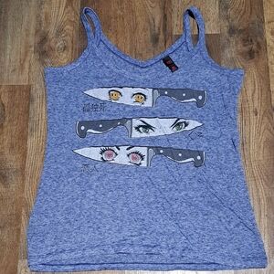 District Blue Knife Tank, Soft, Size Medium